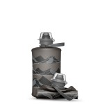 HydraPak Stow - Collapsible Backpacking Water Bottle (350ml) - BPA Free, Ultra Light, Spill-Proof Twist Cap - MTN Mammoth Grey