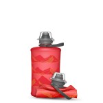HydraPak Stow - Collapsible Backpacking Water Bottle (350ml) - BPA Free, Ultra Light, Spill-Proof Twist Cap - MTN Redwood