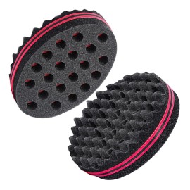 Magic Twist Sponge for Dreadlocks, Afro Coils, and Curls - Two Sides with Big and Small Holes, Foam Wave Brush for Men, Women, Boys, and Girls with Long or Short Hair by Hair Sponge (1 Piece)