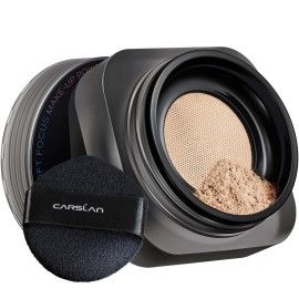 CARSLAN Soft Focus Loose Setting Powder, Waterproof, Matte, Oil Control, Shine Free, Talc-Free Face Powder Makeup, 24H Longwear Finishing Powder, N01 Natural for Medium & Tan
