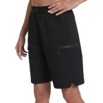 Rrosseyz Women\'s Hiking Cargo Shorts with Pockets Quick Dry Athletic Gym for Women Exercise Lounge(Black,XL)