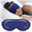 3D Contoured Weighted Eye Mask for Sleeping - Blackout, Lash-Friendly Sleep Mask for Relaxation, Spring Break, Beach Vacation, Summer Hiking Essentials, Washable Memory Foam, Navy Blue