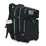 Lovelinks21 45L Tactical Assault Backpack - 3 Day Assault Pack with MOLLE Waterproof Rucksack (Back Green)