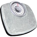 Adamson A25 Scales for Body Weight - Up to 400 LB - New - 5.3 Dial on 12.4 x 10.2 Platform - Anti-Skid Rubber Surface - Bathroom Scale Analog - Durable with 20-Year Assurance - w/Rug - Grey