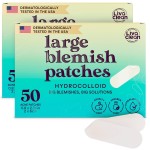 LivaClean LC  ,   Large Hydrocolloid Acne Patches - for Pore Spots Nose Face Cystic Pimple Zit Patch - Big Pimple Patches Hydrocolloid Bandages Strips Stickers Patch XL Large Acne