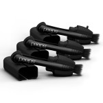 CarbonKlean Peeps Glasses Cleaner - for Eyeglasses, Reading Glasses, and More - Lens Cleaner with Carbon Microfiber Tech - Soft Touch Black - 3 Count