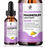Magnesium Complex Liquid Drops, Magnesium Glycinate with Oxide, Taurate and Citrate, Calm Magnesium for Bone, Heart, Muscle, Sleep & Digestion, High Absorption, Pineapple Flavor, 2 Fl Oz