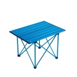iClimb Ultralight Compact Camping Folding Table with Carry Bag (Reinforced Blue - L)