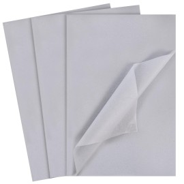 Koogel 330 Sheets Tissue Paper Bulk, 14 x 10 Inch Silver Gift Wrapping Tissue Paper for Christmas Wedding Birthday DIY Crafts Art Project