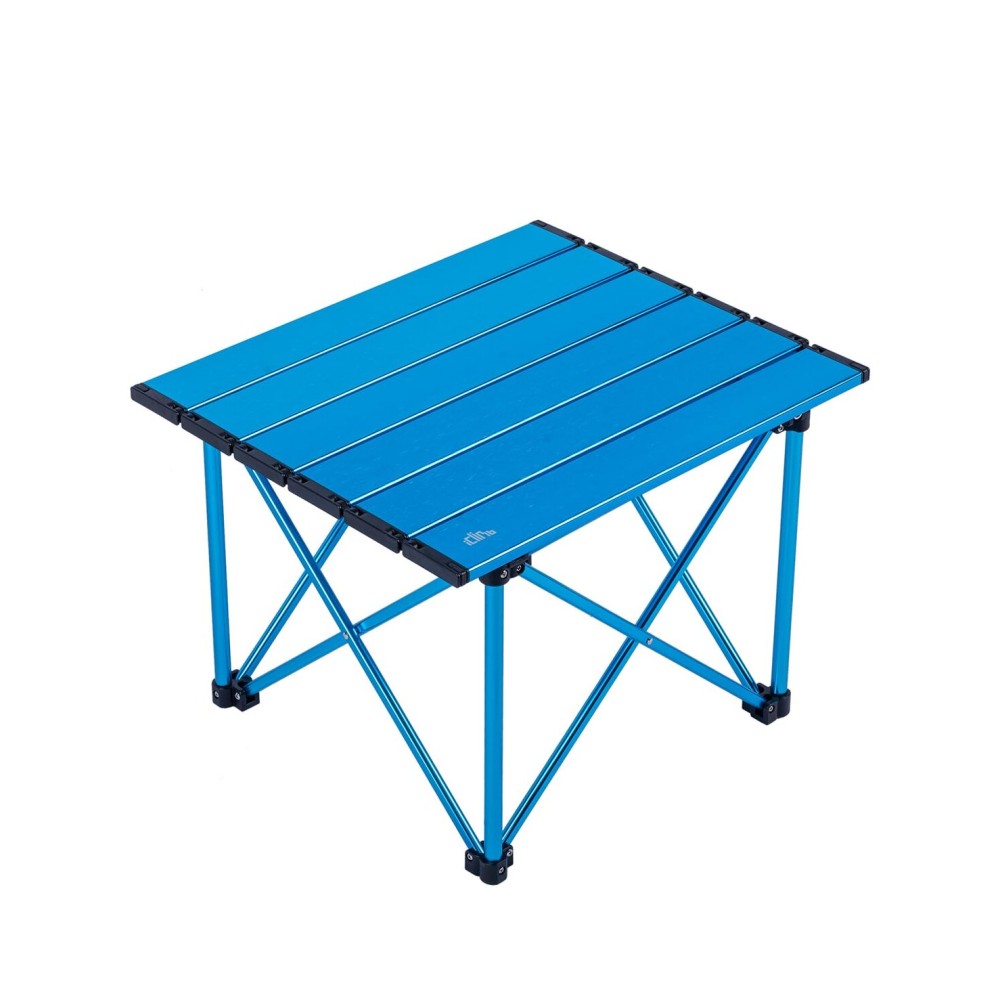 iClimb Ultralight Compact Camping Folding Table with Carry Bag (Reinforced Blue - S)