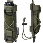 OneTigris Flashlight Holster Molle Flashlight Holder for Belt Tactical Pouch for Torch Linear Hand Tool with Open-top MOLLE Strap for Vertical & Horizontal Carrying