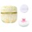 Qopoto Body Powder Puff and Container for Dusting Powder, Women Powder Puff and Powder Case for Bath and Travel (Light Yellow)