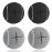 Mloowa Precut Tennis Balls Walkers 4 Pcs Balls with Precut Opening for Easy Installation,Walker Accessories for Seniors Fit Most Walkers,for Furniture Legs and Floor Protection (Gray and Black)