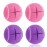 Mloowa Precut Tennis Balls Walkers 4 Pcs Balls with Precut Opening for Easy Installation,Walker Accessories for Seniors Fit Most Walkers,for Furniture Legs and Floor Protection (Pink and Purple)