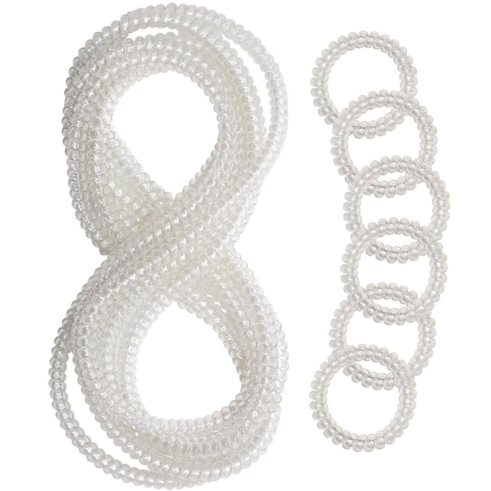 Chew Necklaces for Sensory Kids, 12 Pcs Clear Coil Chewy Necklaces Stretchy Bracelet for Boys Girls with Autism ADHD SPD,Oral Motor Chewable Necklace Reduce Anxiety and Fidgeting Stress