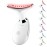 Red Light Therapy for Face, 7 Color LED Facial Light Therapy Wand for Skin Care at Home Blue Light Therapy Face Massager Tool for Neck (White)