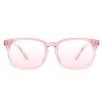 TIJN Blue Light Blocking Glasses for Women Men Clear Frame Square Nerd Eyeglasses Anti Blue Ray Computer Screen Glasses