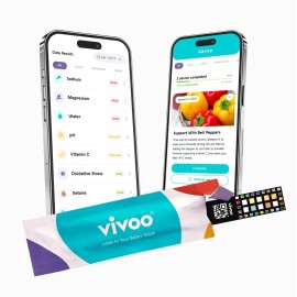 Vivoo | The 1 Urine Test Strips & Keto Strips with App | Advanced Home Tracking for Nutrition, Ketones, Hydration, pH, and More | 1 Test