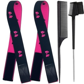 XConstellation Elastic Bands For Wig Band For Edges 2 Pcs Lace Melting Band For Wigs Elastic Band For Lace Frontal Melt Adjustable Magic Buckle Edge Wrap To Lay Edges Keeping Wig Grip Wig Accessories