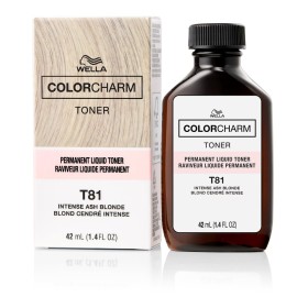 COLORCHARM Permanent Liquid Toners| Neutralize Brass| Free of Parabens| Vegan| T81 Intense Ash Blonde| 1.4 Fl Oz