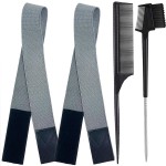 XConstellation Elastic Bands for Lace Frontal Wigs and Edges - Adjustable Edge Wrap with Magic Buckle, Melting Band to Lay Edges and Keep Wig Grip - 2 Pcs Wig Accessories