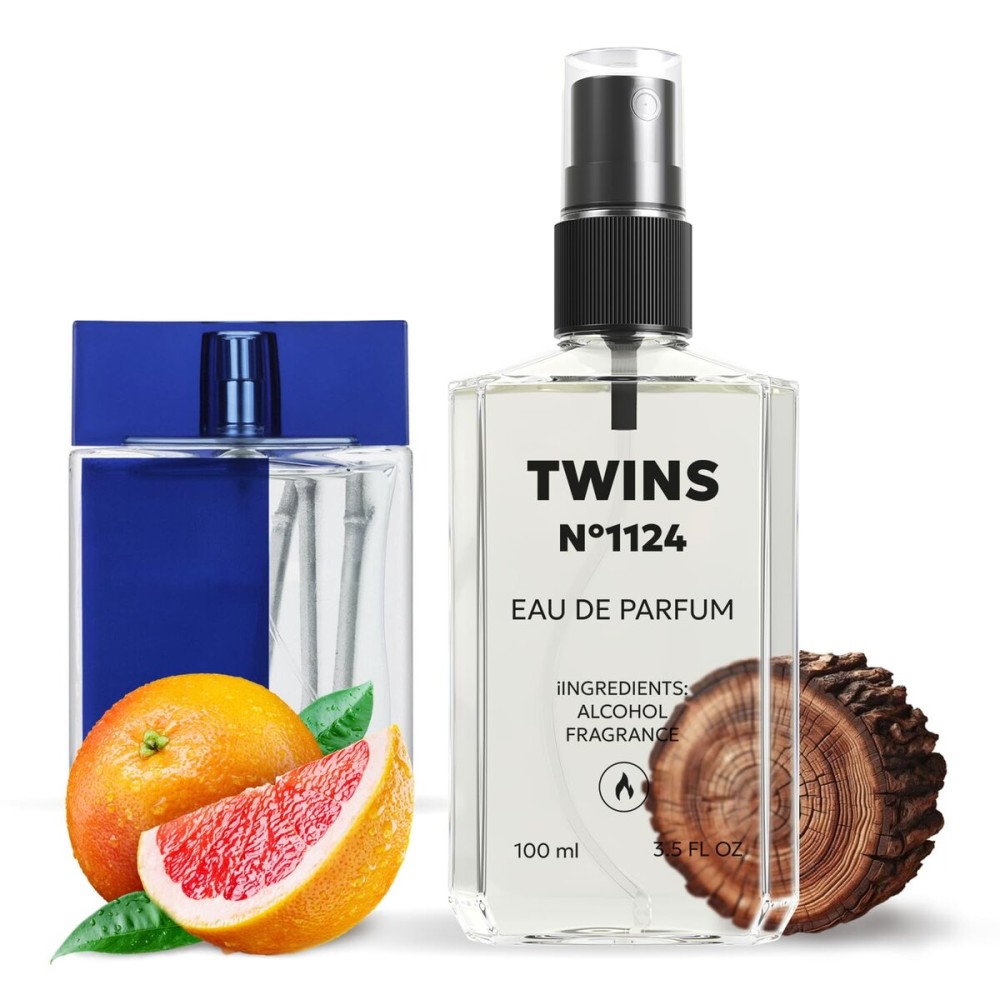TWINS Impression of In Blue | Perfume for Men Eau de Parfum | No.1124 | 3.4 Fl Oz / 100 ml