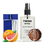 TWINS Impression of In Blue | Perfume for Men Eau de Parfum | No.1124 | 3.4 Fl Oz / 100 ml