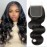 Selina Hair 4x4 Lace Closure Body Wave Human Hair Free Part Brazilian Virgin Hair Lace Frontal Human Hair Natural Black Color 20 Inch