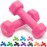 Portzon Weights Dumbbells Set with Various Color and Weights and Compatible, 1-15 LB, Anti-Slip, Anti-roll, Hex Shape