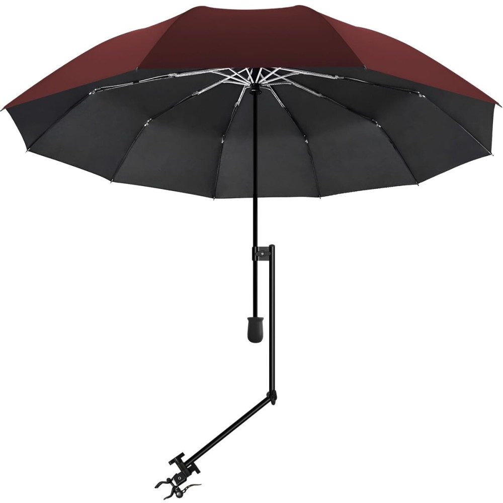 XLINGZA UPF 50+ Beach Umbrella with Adjustable Universal Clamp