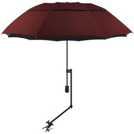 XLINGZA UPF 50+ Beach Umbrella with Adjustable Universal Clamp