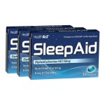 HealthA2Z Sleep Aid | Diphenhydramine HCL 50mg | Softgels | Supports Deeper Restful Sleeping | 10 Counts (Pack of 3)