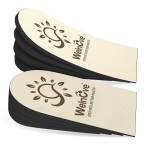 Adjustable Heel Lift Inserts for Shoes - Welnove 4 Layers Orthopedic Shoe Lifts for Women Uneven Legs Leg Length Discrepancy Heel Pain - Heel Insert (Beige,Size S Pack of 2)
