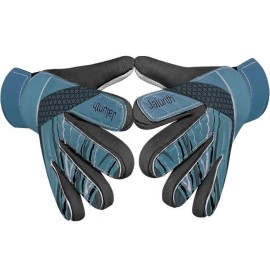 Jalunth Youth Soccer Goalkeeper Goalie Gloves Boys Girls Goal Keeper Field Player Glove Ages 11-13 Years Old Anti-Slip Latex Palm Soft Pu Hand Back Size 8 Gray Black