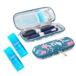 YOUSHARES Portable Insulin Cooler Travel Case - TSA Approved Diabetic Medication Cooling Bag, EVA Insulated Organizer for Epi Pens, Refrigerated Diabetes Supplies Carrying Storage Kit with 2 Ice Pack