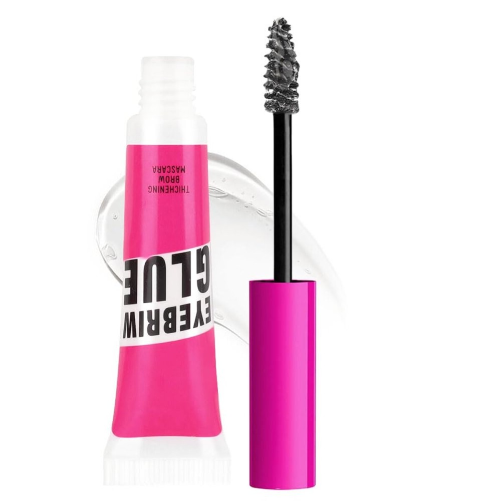 Tinted Thickening Brow Mascara,Brow Fast Sculpt,Waterproof, Transfer-proof, Brush to Fill in Eyebrows and Cover Gray Hairs - Cruelty Free - Light Medium Brown (1Pcs 09 transparent brow glue)