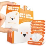 Impossibly Compact Travel Wipes - 99.5% Water - Safe for Sensitive Skin & Hypoallergenic, Resealable, Thick & Durable - For Adults, Kids & Baby Care - Unscented, 30 Pack Total 180 Wipes