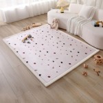 Hakuna Matte CloudSoft Baby Play Mat for Floor 60 x 80 Confetti - Coral Velvet Memory Foam Rug for Crawling & Cozy Play - Non-Slip, Water-Resistant, Easy-CareTummy Time Mat, Playmat for Playpen