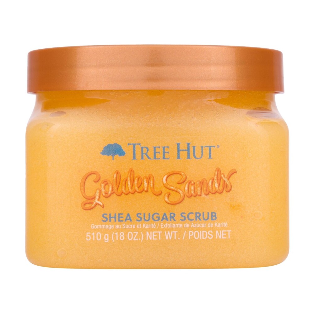 Tree Hut Golden Sands Shea Sugar Scrub, Exfoliating, Hydrating & Moisturizing Body Scrub with Shea Butter & Nourishing Essential Oils, Smooth & Soften Skin, 18 oz