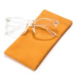 Cyxus Clear Blue Light Glasses for Women Men with Bag Reduce Eye Strain UV Blocking for Computer Screen 8082T34