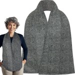 Adult Bib Scarf - Dignified Alternative to Bibs | Washable and Reusable Clothing Protectors for Eating