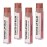 Earth\'s Daughter Tinted Lip Balm Stocking Stuffers 4-Pack of Pink Champagne Color - Beeswax, Coconut Oil, Cocoa Butter, Vitamin - Moisturize and Beautify - Paraben Free