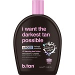 b.tan UV Tanning Bed Lotion | I Want The Darkest Tan Possible - x4000 Tan Intensifiers, Indoor & Outdoor Accelerator, Best Browning Body Tanner Extender, No Sun Protection, 12 Fl Oz