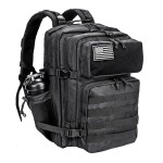 LHI Military Tactical Backpack for Men and Women 45L Army 3 Days Assault Pack Bag Large Rucksack with Molle System