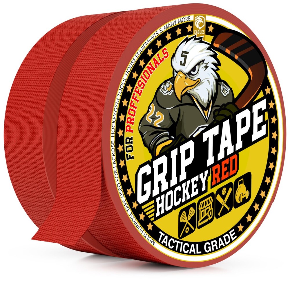 EAGLES Hockey Tape Multipurpose Cloth Tape Roll for Lacrosse Baseball & Softball Bats, Rackets, Pullup Bars, Gardening Tools, Sports Gift Perfect for Wrist, Ankle, Foot, Knee and Hand Taping