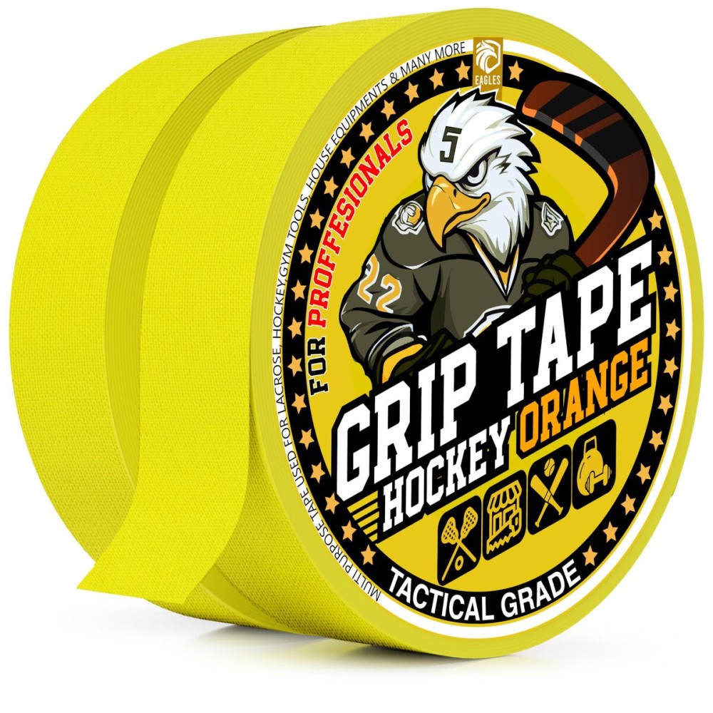 EAGLES Hockey Tape Multipurpose Cloth Tape Roll for Lacrosse Baseball & Softball Bats, Rackets, Pullup Bars, Gardening Tools, Sports Gift Perfect for Wrist, Ankle, Foot, Knee and Hand Taping