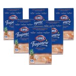 Clorox Fraganzia Fabric Softener Dryer Sheets, Hawaiian Scent - Wrinkle Reducing Scented Softening Laundry Dryer Sheets for Great Smelling Clothes, 105 Count - 6 Pack