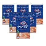 Clorox Fraganzia Fabric Softener Dryer Sheets, Hawaiian Scent - Wrinkle Reducing Scented Softening Laundry Dryer Sheets for Great Smelling Clothes, 80 Count - 6 Pack