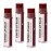 Earth\'s Daughter Tinted Lip Balm Stocking Stuffers 4 Pack of Plum Color - Beeswax, Coconut Oil, Cocoa Butter, Vitamin E -Moisturize and Beautify, Paraben Free