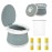 Travel Potty for Toddler, Portable and Foldable Toilet, Apply to Seat Emergency Toilet for Car, Camping, Outdoor, Indoor (grey, small)